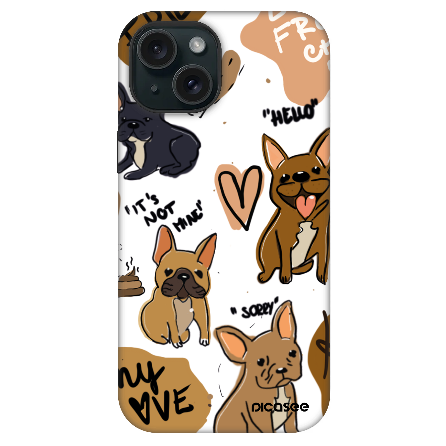 Picasee Fashion Case MagSafe για Apple iPhone 15 - Frenchies