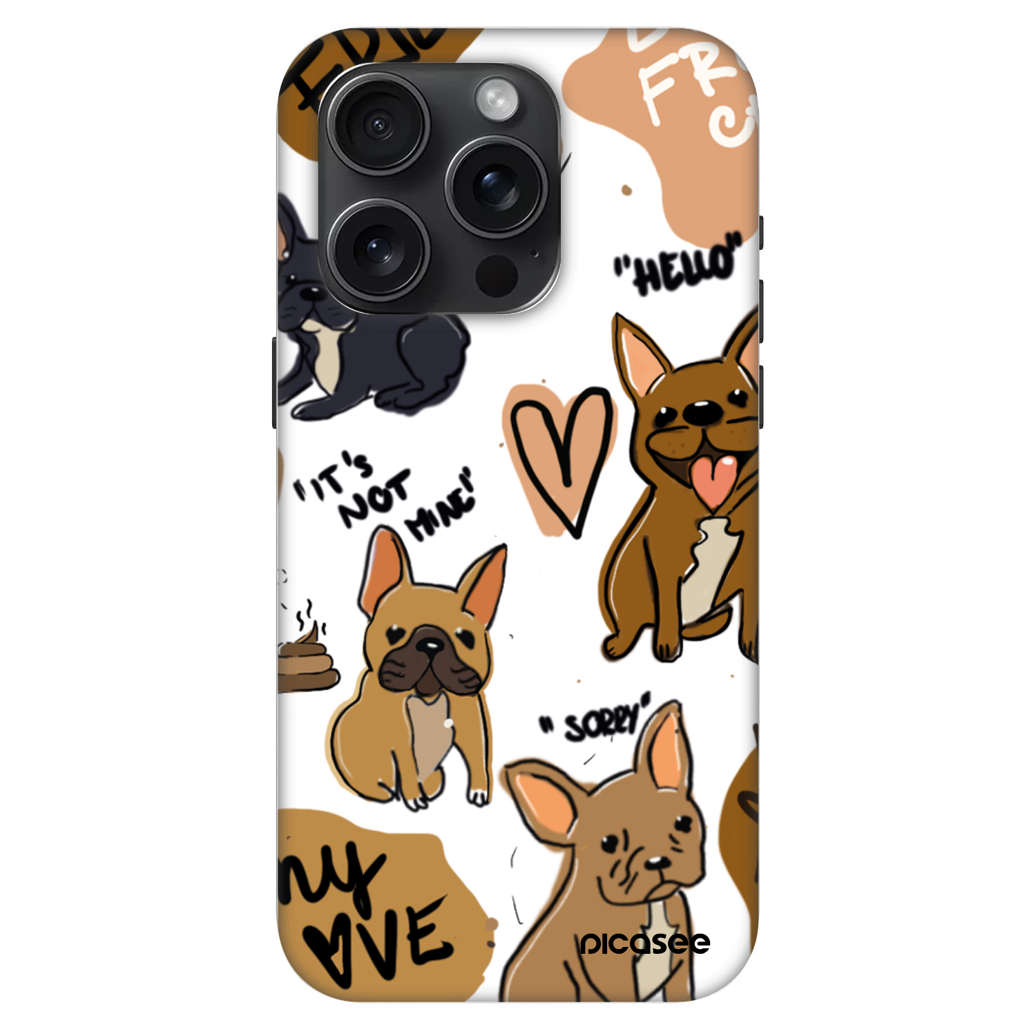 Picasee Fashion Case MagSafe για Apple iPhone 15 Pro - Frenchies