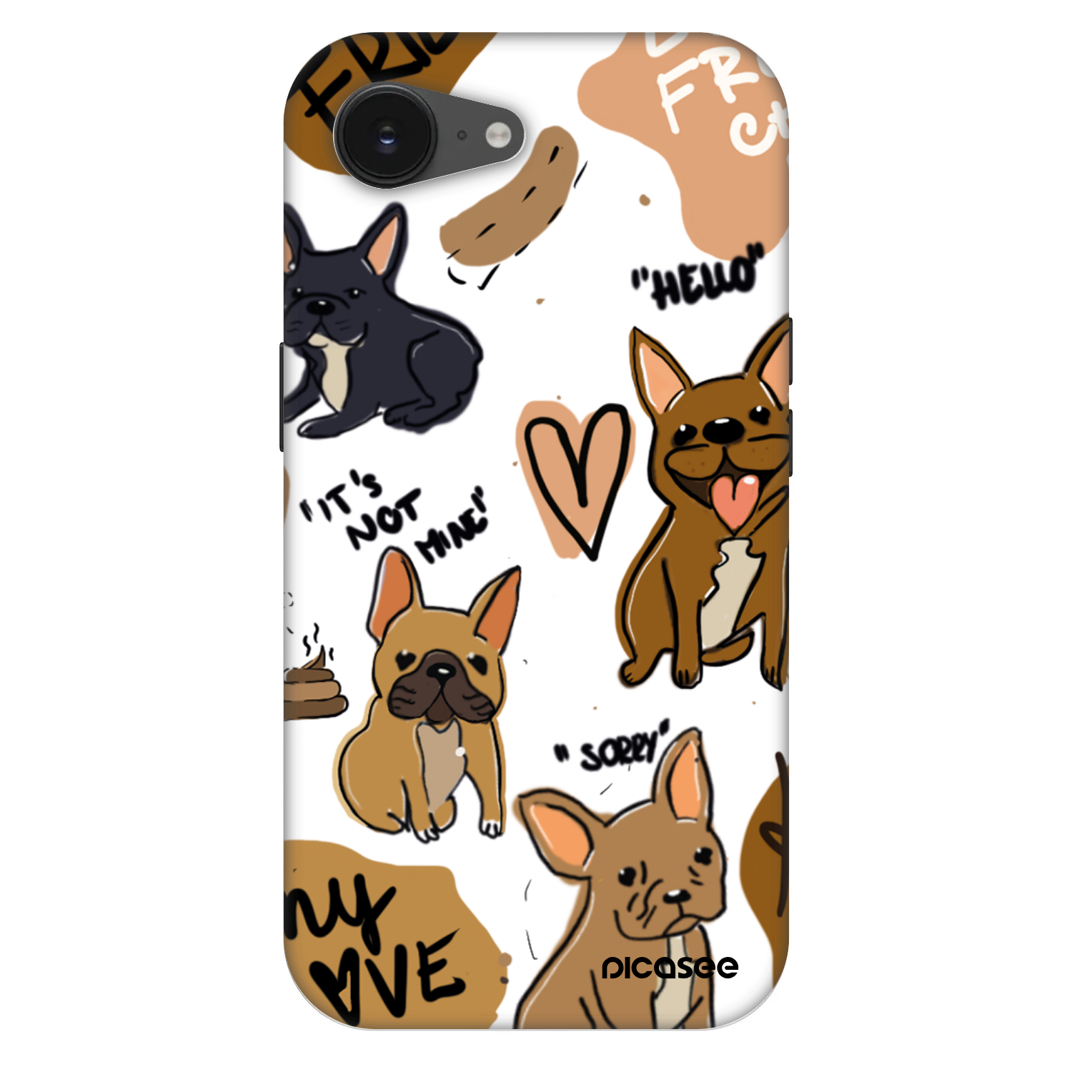 Picasee Fashion Case MagSafe για Apple iPhone 16e - Frenchies