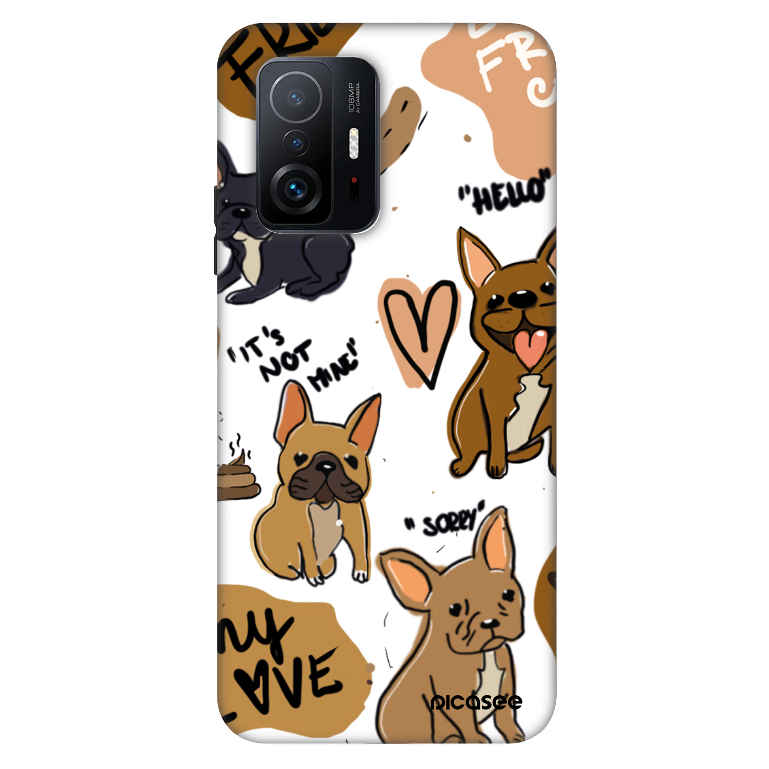 Picasee Fashion Case για Xiaomi 11T - Frenchies