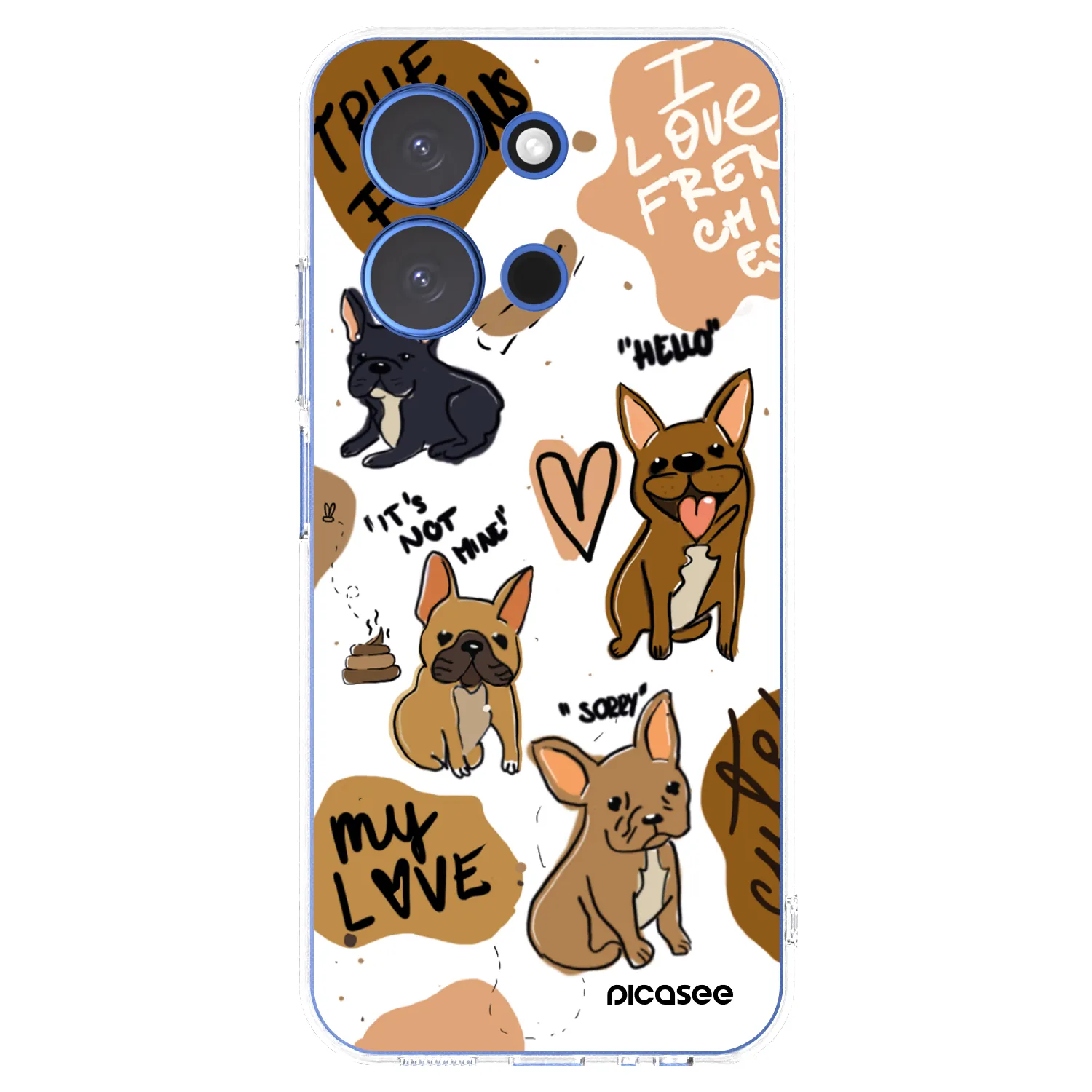 Picasee διαφανής θήκη σιλικόνης Xiaomi Redmi 15C 4G - Frenchies