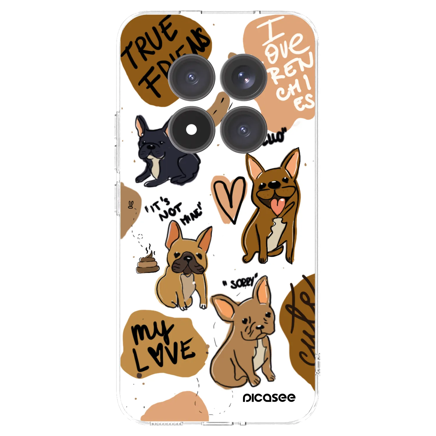 Picasee διαφανής θήκη σιλικόνης Xiaomi Redmi Note 15 Pro+ - Frenchies