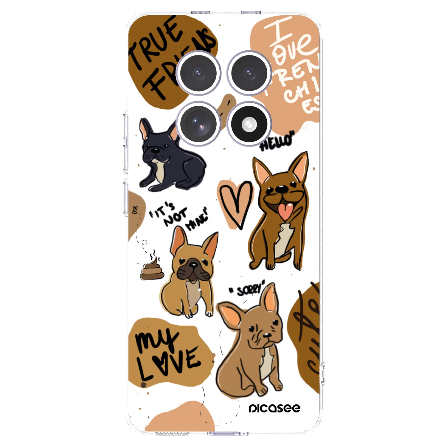 Picasee διαφανής θήκη σιλικόνης Xiaomi Redmi Note 15 - Frenchies