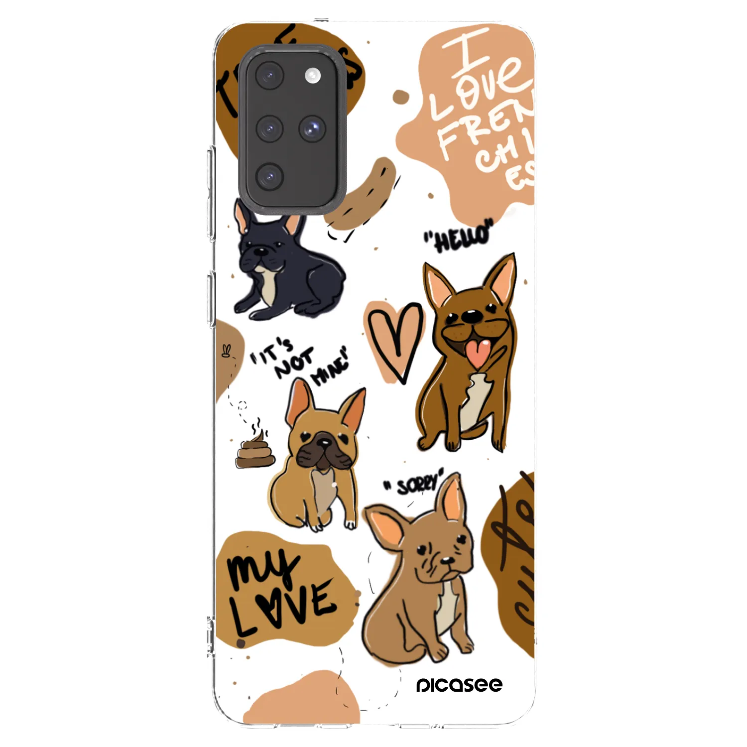 Picasee διαφανής θήκη σιλικόνης Samsung Galaxy S20+ G985F - Frenchies