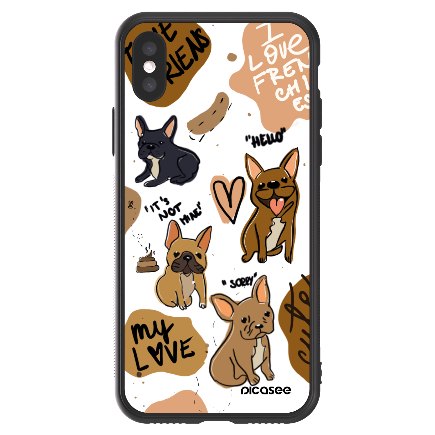 Picasee ULTIMATE CASE για Apple iPhone X/XS - Frenchies