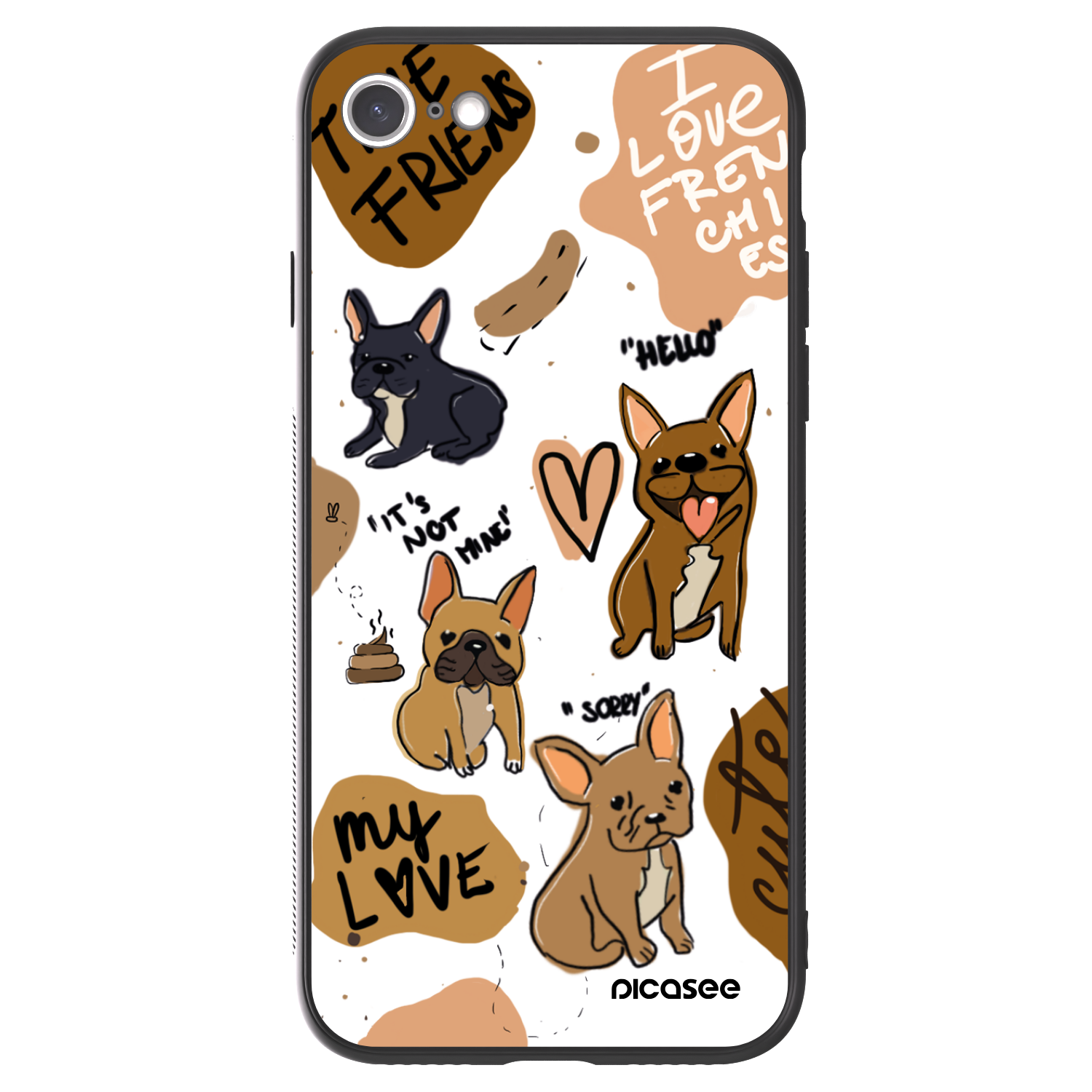 Picasee ULTIMATE CASE για Apple iPhone 7 - Frenchies