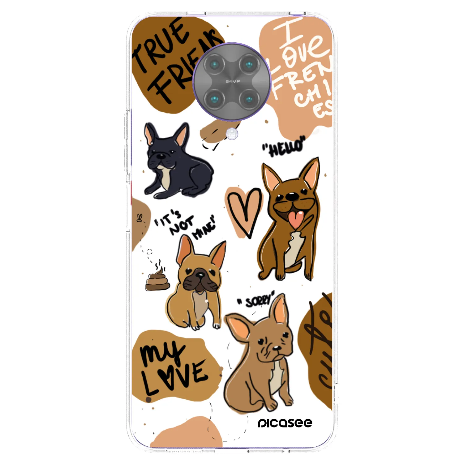 Picasee διαφανής θήκη σιλικόνης Xiaomi Poco F2 Pro - Frenchies