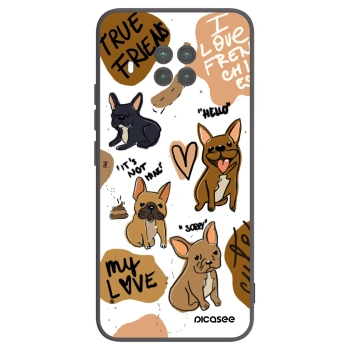 Picasee Μαύρη θήκη σιλικόνης για Xiaomi Mi 10T Lite - Frenchies