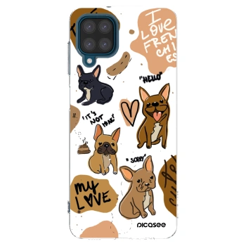 Picasee διαφανής θήκη σιλικόνης Samsung Galaxy A12 A125F - Frenchies