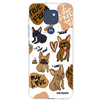 Picasee διαφανής θήκη σιλικόνης Motorola Moto G9 Play - Frenchies