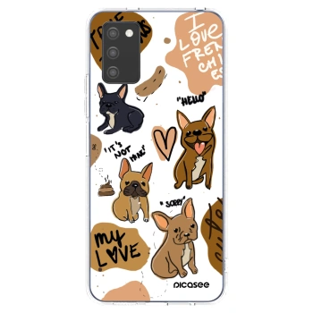 Picasee διαφανής θήκη σιλικόνης Samsung Galaxy A02s A025G - Frenchies