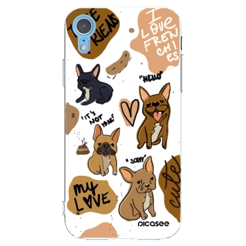 Picasee διαφανής θήκη σιλικόνης Apple iPhone XR - Frenchies