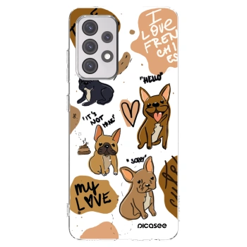 Picasee διαφανής θήκη σιλικόνης Samsung Galaxy A52s 5G A528B - Frenchies