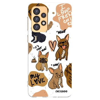 Picasee διαφανής θήκη σιλικόνης Samsung Galaxy A33 5G A336 - Frenchies