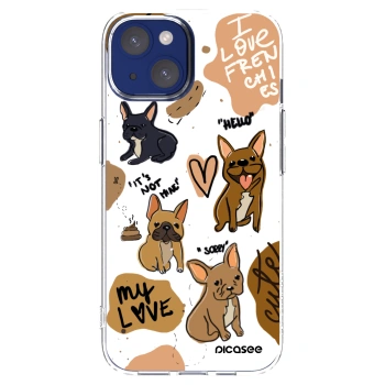 Picasee διαφανής θήκη σιλικόνης Apple iPhone 14 - Frenchies