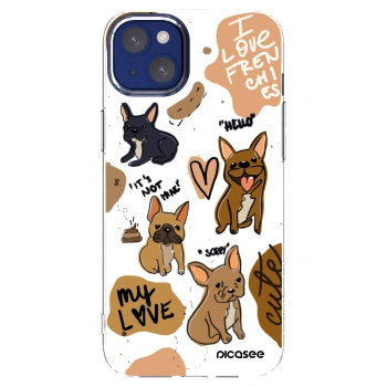 Picasee διαφανής θήκη σιλικόνης Apple iPhone 14 Plus - Frenchies