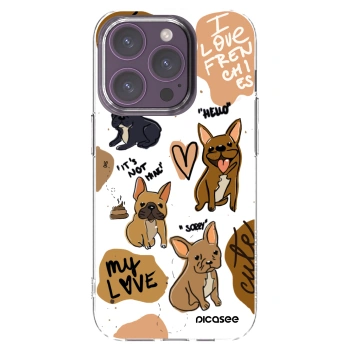 Picasee διαφανής θήκη σιλικόνης Apple iPhone 14 Pro - Frenchies
