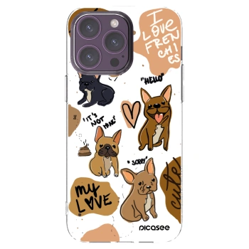 Picasee διαφανής θήκη σιλικόνης Apple iPhone 14 Pro Max - Frenchies