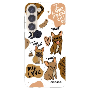 Picasee διαφανής θήκη σιλικόνης Samsung Galaxy S23+ 5G - Frenchies