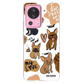 Picasee διαφανής θήκη σιλικόνης Xiaomi 13 Lite - Frenchies