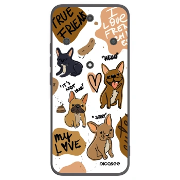 Picasee Μαύρη θήκη σιλικόνης για Honor Magic5 Lite 5G - Frenchies