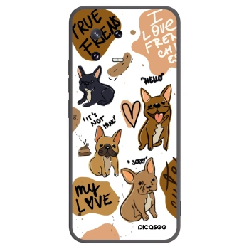 Picasee Μαύρη θήκη σιλικόνης για Xiaomi 13 Pro - Frenchies