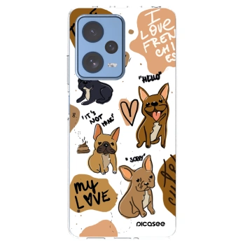 Picasee διαφανής θήκη σιλικόνης Xiaomi Redmi Note 12 Pro 5G - Frenchies