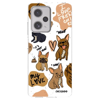 Picasee διαφανής θήκη σιλικόνης Xiaomi Redmi Note 12 Pro+ 5G - Frenchies
