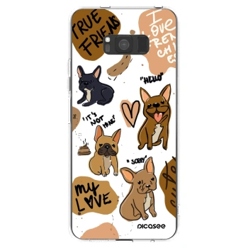 Picasee διαφανής θήκη σιλικόνης Samsung Galaxy S8 G950F - Frenchies