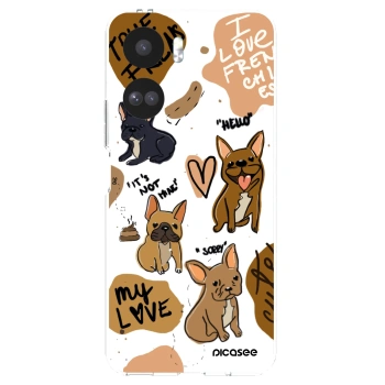 Picasee διαφανής θήκη σιλικόνης Honor 90 Lite 5G - Frenchies