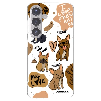 Picasee διαφανής θήκη σιλικόνης Samsung Galaxy S24 S921B 5G - Frenchies
