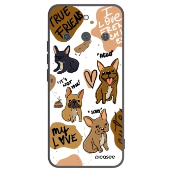 Picasee Μαύρη θήκη σιλικόνης για Realme 11 Pro+ - Frenchies