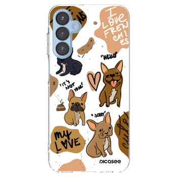 Picasee διαφανής θήκη σιλικόνης Samsung Galaxy A15 A156B 5G - Frenchies