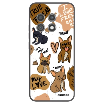 Picasee Μαύρη θήκη σιλικόνης για OnePlus 11 5G - Frenchies