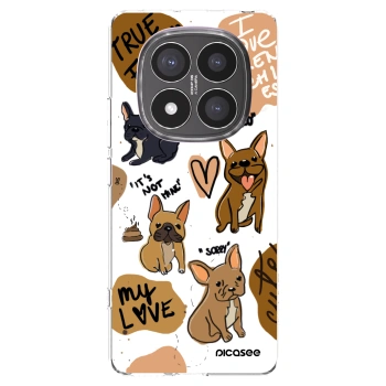 Picasee διαφανής θήκη σιλικόνης Xiaomi Redmi Note 14 Pro+ 5G - Frenchies