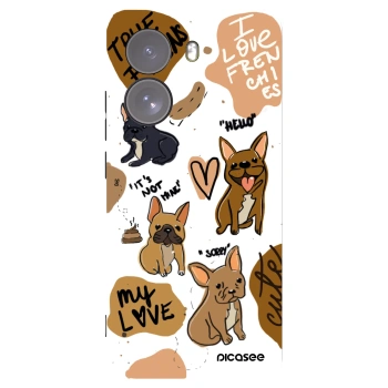 Picasee Μαύρη θήκη σιλικόνης για Xiaomi Poco X7 - Frenchies