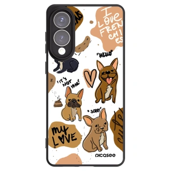 Picasee Μαύρη θήκη σιλικόνης για Samsung Galaxy S25 Edge 5G - Frenchies