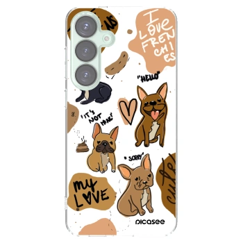 Picasee διαφανής θήκη σιλικόνης Samsung Galaxy S25+ 5G - Frenchies