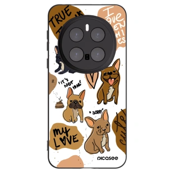 Picasee Μαύρη θήκη σιλικόνης για Honor Magic7 Pro 5G - Frenchies