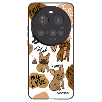 Picasee Μαύρη θήκη σιλικόνης για Xiaomi 15 Ultra - Frenchies