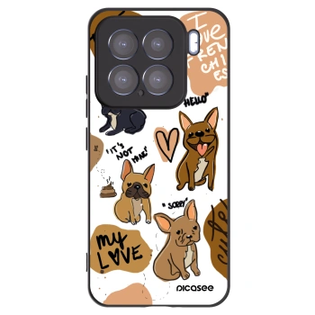 Picasee Μαύρη θήκη σιλικόνης για Xiaomi 15 - Frenchies