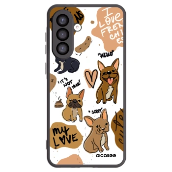 Picasee Μαύρη θήκη σιλικόνης για Samsung Galaxy A26 5G A266B - Frenchies