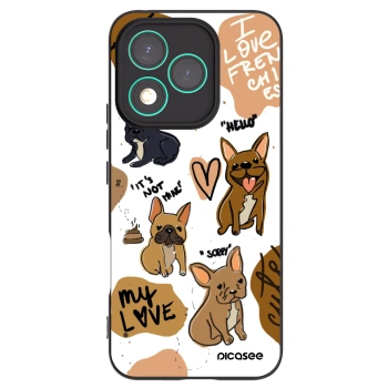 Picasee Μαύρη θήκη σιλικόνης για Honor 400 Lite 5G - Frenchies