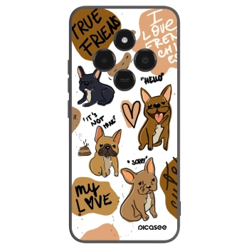 Picasee Μαύρη θήκη σιλικόνης για Xiaomi Poco C75 - Frenchies