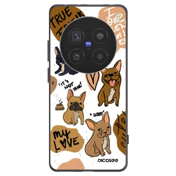 Picasee Μαύρη θήκη σιλικόνης για Vivo X200 Pro - Frenchies