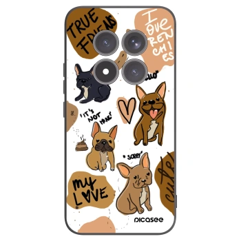 Picasee Μαύρη θήκη σιλικόνης για Xiaomi Redmi Note 15 Pro+ - Frenchies