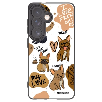 Picasee Μαύρη θήκη σιλικόνης για Samsung Galaxy S26 - Frenchies