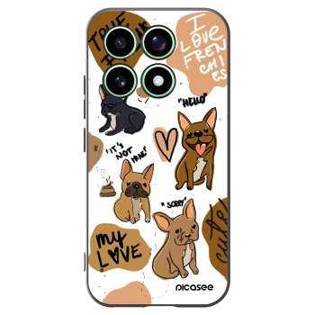 Picasee Μαύρη θήκη σιλικόνης για Xiaomi 17 - Frenchies