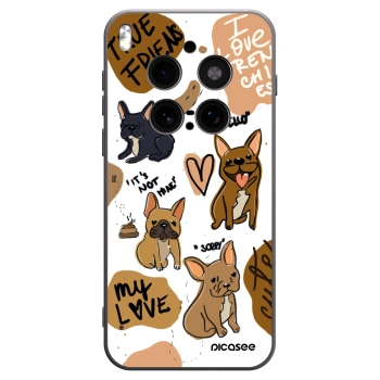 Picasee Μαύρη θήκη σιλικόνης για Vivo X300 Pro - Frenchies