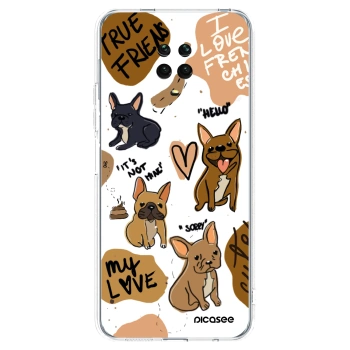 Picasee διαφανής θήκη σιλικόνης Xiaomi Redmi Note 9 Pro - Frenchies